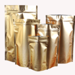 Gold Zip Lock Stand Up Bag