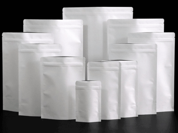 White Zip Lock Stand Up Bag - UPack Egypt