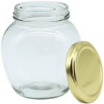 Apple Shape Glass Jar