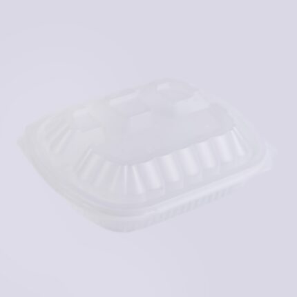 Small Meal Plate Lid- 4 Compartments - Transparent