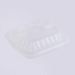 Small Meal Plate Lid- 4 Compartments - Transparent