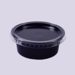 Sauce 4 OZ Round Black